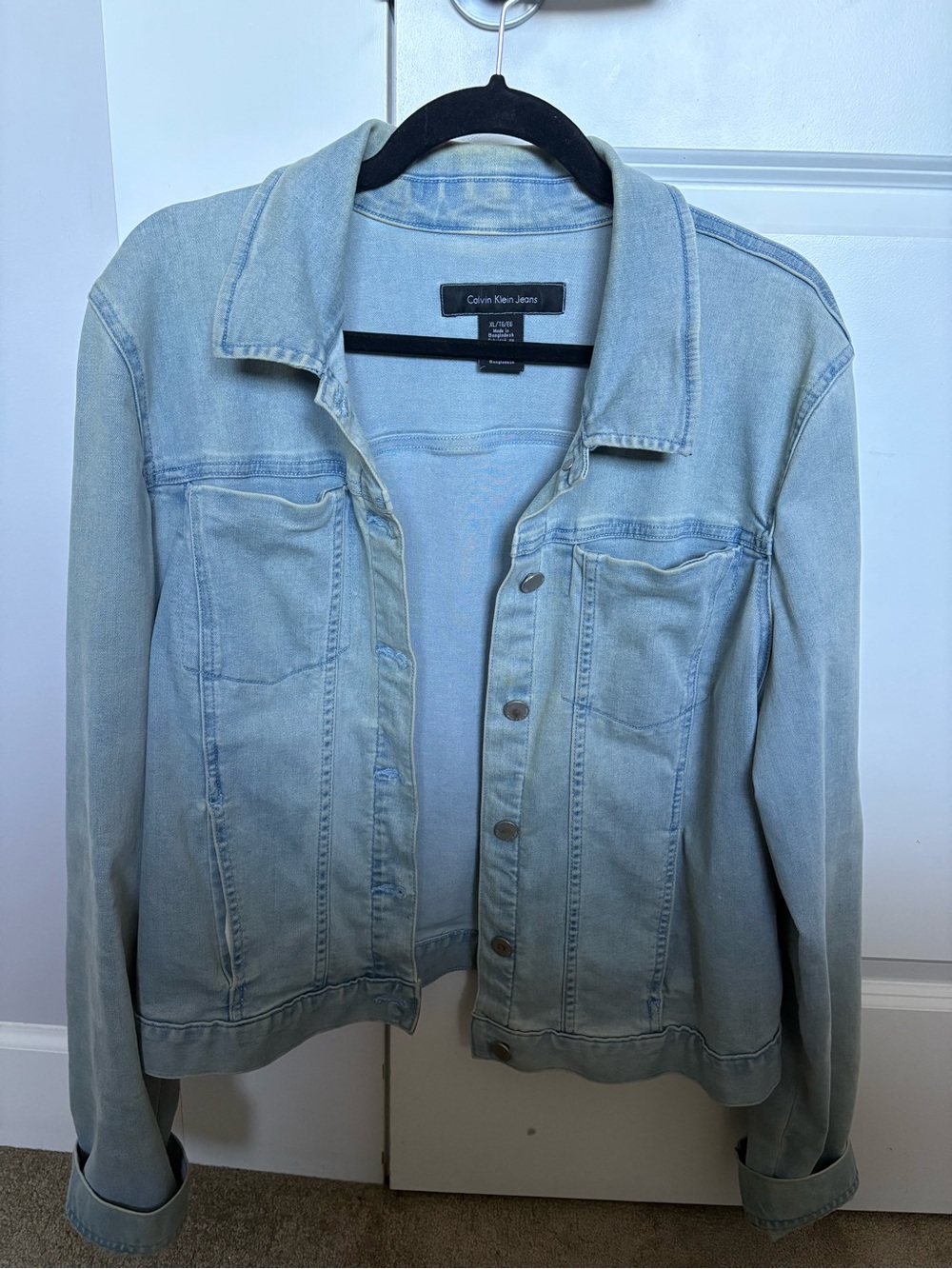 Calvin Klein Jeans Light Wash Blue Denim Jacket